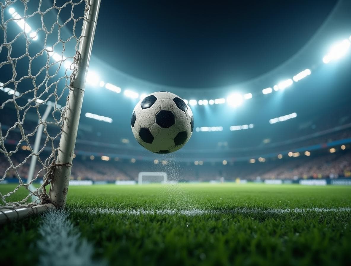 Ball into the net